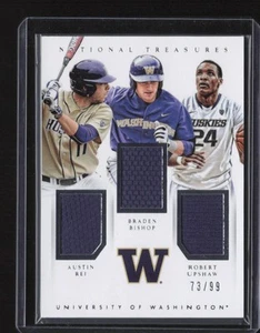 2015 National Treasures - Washington Huskies Multi Sport Triple Patch #/99 - Picture 1 of 2