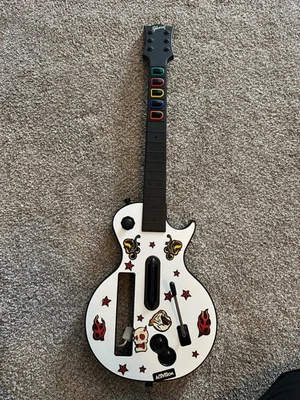Guitar Hero Red Octane Gibson Les Paul Controller Nintendo Wii **come da foto** - Immagine 1 di 2