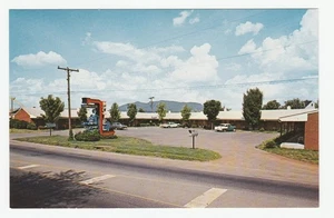 Vintage Postcard Shangri-La Motel Roanoke Virginia Exterior with Sign 1964 - Picture 1 of 2