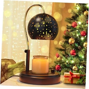 Lámpara Calentador de Velas con Temporizador, Lámpara Calentador de Velas Altura Ajustable con Negro - Imagen 1 de 7