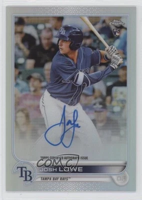 2022 Topps Chrome Rookie Auto Refractor /499 Josh Lowe #RA-JL Auto RC - Image 1 of 2