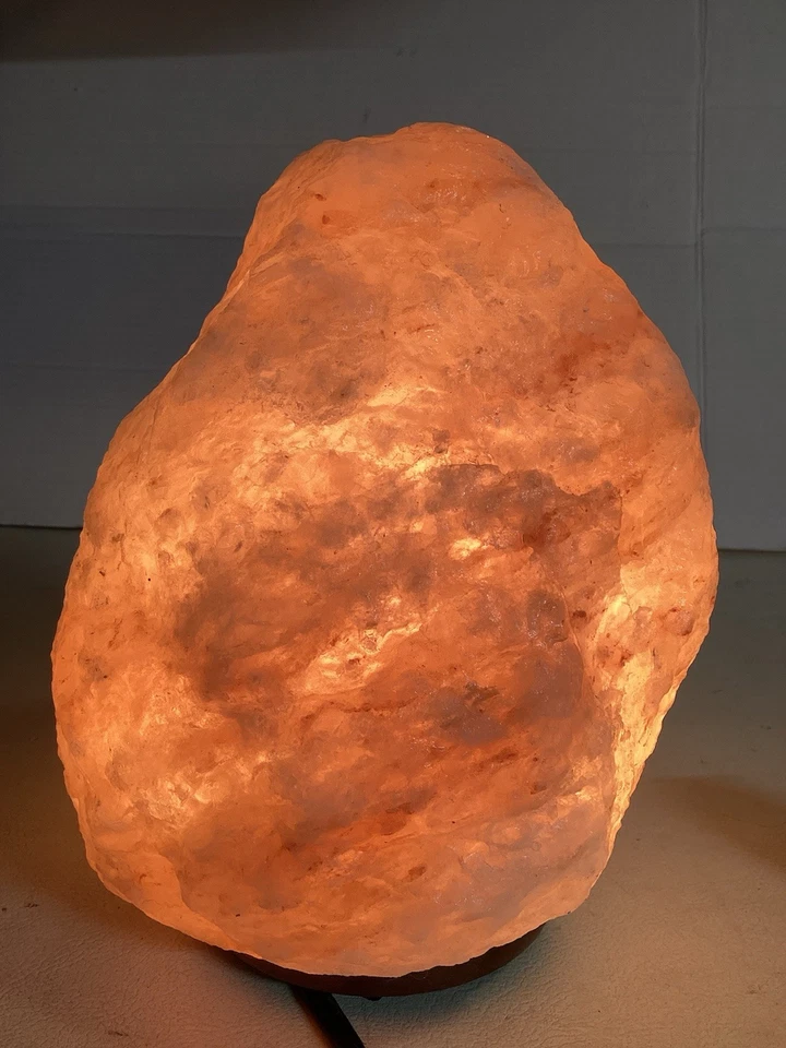 Lâmpada de sal rosa do Himalaia grande com interruptor dimmer e 2 lâmpadas extras  - Imagem 1 de 4