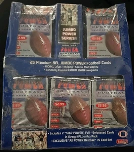 1993 Factory Sealed Jumbo Power Series 1 NFL Pro Set Box! Emmit Smith Holograms! - Picture 1 of 4