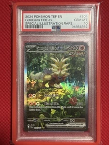 Gouging Fire EX 204/162SV05: Temporal Forces Special Illustration PSA 10 - Picture 1 of 2