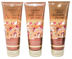 Bath & Body Works Jolly Gingerbread Village Körpercreme Lotion 3 Stück Weihnachten Neu - Bild 1 von 1