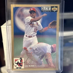 1994 Collector's Choice Gold Signature #32, LUIS ALICEA, St. Louis Cardinals, SP - Picture 1 of 3