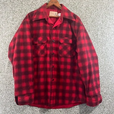 Chaqueta Sears Fieldmaster Para Hombre Grande De Colección Años 50 60 Buffalo Cuadros Cabaña Foto 1 de 4