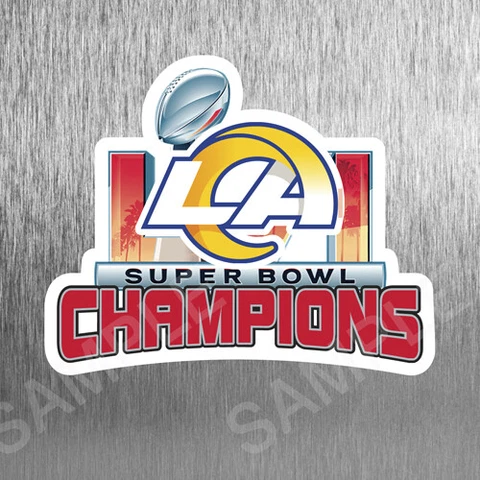 Magnet Die Cut Super Bowl Champions 56 Los Angeles Rams NFL Football Cover