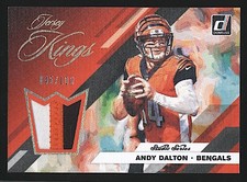 2019 Donruss ANDY DALTON Jersey Kings #JK-8 Studio Series Patch 45/100 Bengals