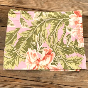 April Cornell Pink Floral Peony Table Runner Cotton - Picture 1 of 6