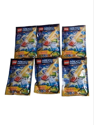 Lot Of 6 LEGO Nexo Knights Combo Powers Wave 1 Building Toy Kit 70372 New/Sealed - Image 1 of 3