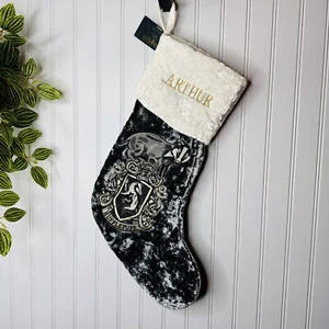 Pottery Barn Teen Harry Potter ARTHUR Christmas Holiday stocking HUFFLEPUFF NWOT - Picture 1 of 7