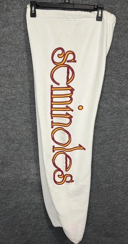Vtg 80s 90s Russell Athletic Florida State Seminoles FSU Sweatpants Size L White Cover