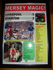 Liverpool 3 Everton 2 - 1989 FA Cup final - framed print - Picture 1 of 2