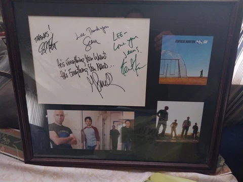 Vertical Horizon Signed autographed  by all 4 members Everything You Want Cover