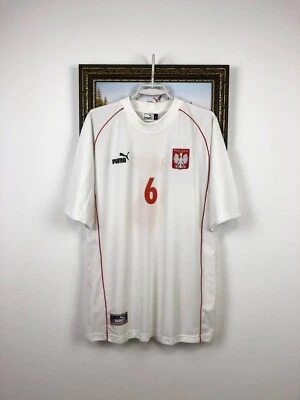 Poland Home football shirt 1999 Player Issue #6 Hajto Soccer Jersey Size L - Image 1 of 4