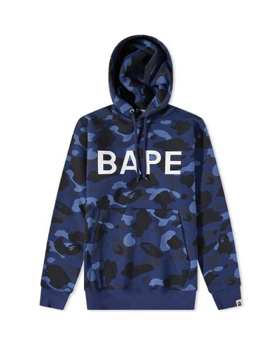 A BATHING APE (BAPE) Felpa con cappuccio mimetica Bape L