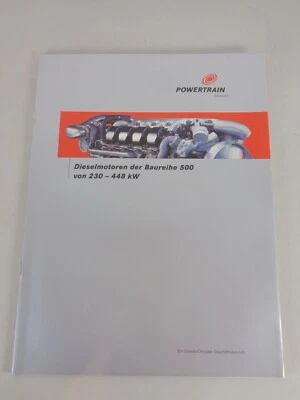 Depliant Daimler Chrysler Powertrain Motori Diesel Della Serie 500 230 - 448 kW - Immagine 1 di 3
