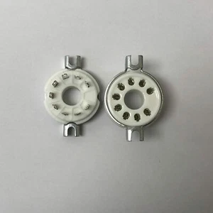 B9D MAGNOVAL CHASSIS MOUNT VALVE TUBE SOCKET x2PCS (G46C) - Picture 1 of 1