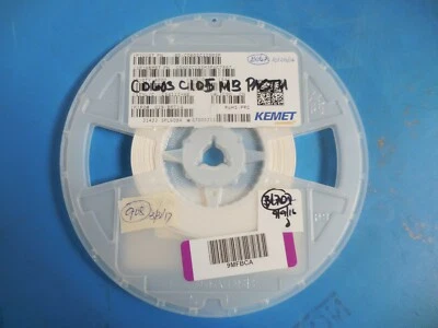 Condensador cerámico Kemet C0603C105M3PACTU 1μF ±20% 25V X5R (900 piezas) Foto 1 de 3