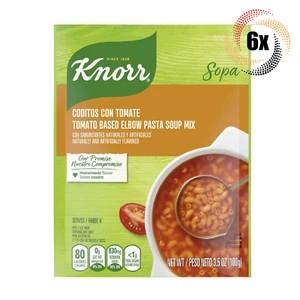 6x Pack Knorr Tomato Based Elbow Pasta Soup Mix | 3.5oz | Coditos Con Tomate - Picture 1 of 1