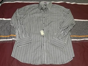 NWT Paul Smith 17.5 Dress Shirt Gray White Made in Italy Long Sleeve 17H - Picture 1 of 3