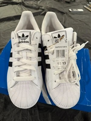 Adidas Superstar II Black Mens 12 Women's 13 IH8659 - Image 1 of 4