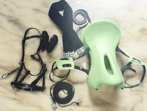 Juego/Kit de silla de montar Endurance Horse con correa de estribo, estribos, circunferencia, brida, riendas - Imagen 1 de 3