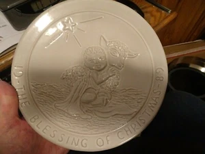 Frankoma 1989 The Blessings Of Christmas Christmas Nativity Plate White Sand - Picture 1 of 1