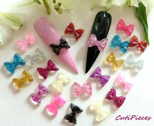 10/20 piezas x 3D Acrílico Arte en Uñas Pastel Brillo Arcos Kawaii Adornos Artesanales - Imagen 1 de 18