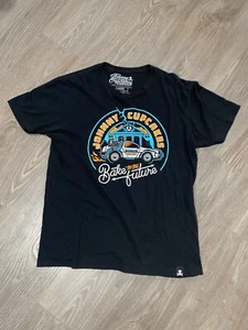 Johnny Cupcakes Bake to the Future Mens T Shirt Graphic Tee - Size Large - Black - Picture 1 of 10