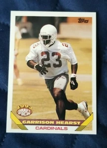 Tarjeta de fútbol americano 1993 Topps #101 Garrison Hearst novato - Phoenix Cardinals - Imagen 1 de 2