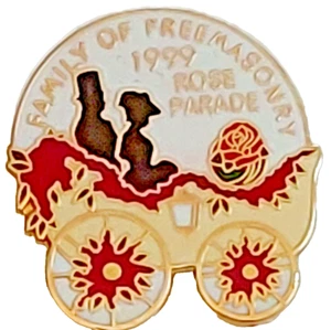 Pin Solapa Desfile de Rosas 1999 Familia de la Francmasonería 110º Torneo de Rosas - Imagen 1 de 2
