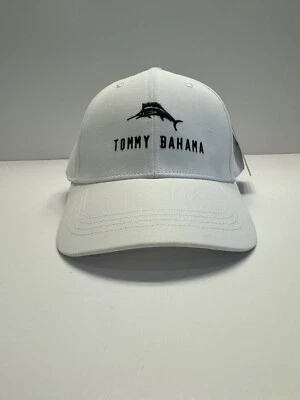 TOMMY BAHAMA Мужская шляпа «Tip Your Cap» вышитый Марлин белый новый с Ярлыками подарок - Изображение 1 из 4