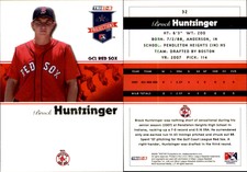 Brock Huntzinger 2008 TriStar PROjections #32 Card GCL Red Sox