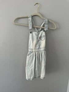 Levis Size 5 Girls Blue Denim Jumper Overall Dress - Picture 1 of 7