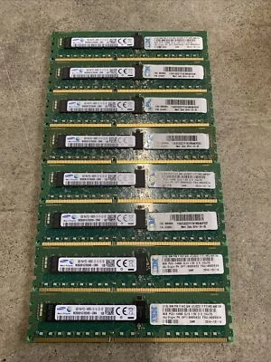 Lot 8 Samsung 8GB 1Rx4 PC3-14900R-13-12-C2-D3 M393B1G70QH0-CMAQ8 M PN;731657-581 - Image 1 of 4