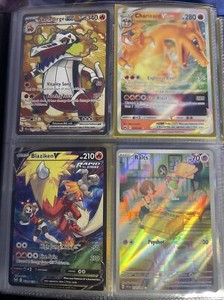 Pokemon Cards Bundle With Folder!! (golds, EX, Vstar, Full Arts Etc)