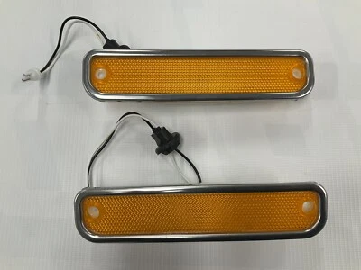 Par de luces LED ámbar para guardabarros marcador lateral para camioneta Chevy GMC C10 C20 1973-1980 Foto 1 de 3