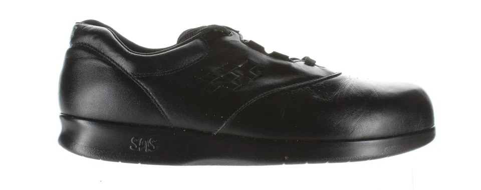 SAS Free Time Women's Sneaker Leather Shoes 11 WW - Black (0083-013)