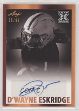 2021 Leaf Memories 1960 Base Bronze Spectrum /99 D'Wayne Eskridge Rookie Auto RC