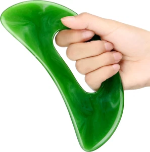 Gua Sha Massage Tool with Handle Resin Massage Tools Lymphatic Drainage Massager - Picture 1 of 6