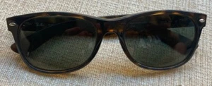 FRAME ONLY Ray-Ban New Wayfarer RB2132 902/57 Tortoise Full Rim 55-18 Sunglasses - Afbeelding 1 van 14