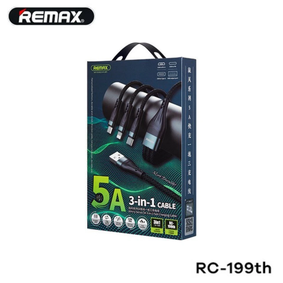 Cable de carga rápida USB 3 en 1 universal multifunción cable cargador de teléfono celular Foto 1 de 4