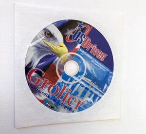 Vintage Grolier Multimedia Encyclopedia U.S. Drives CD-ROM - Picture 1 of 2