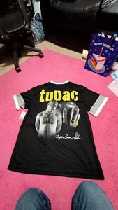 Tupac Shirt 2Pac  Jersey Mens Medium Shakur New No Tags Hip Hop Rap License - Picture 1 of 3