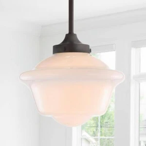 JONATHAN Y Kurtz 1-Light LED Pendant Oil Rubbed Bronze Adjustable Drop - Picture 1 of 13