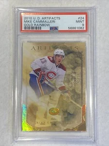 2010 Upper Deck Artifacts Mike Cammalleri Gold Rainbow Card /10 Psa 9!!! - Picture 1 of 2