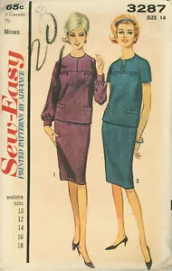 Vintage Misses Zweiteiler Kleid Schnittmuster A3287 Größe 14 - Bild 1 von 1