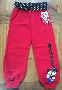 Disney Minnie Mouse Adorable Red Pants Bottoms Little Girls Size 4 NWT - Picture 1 of 5